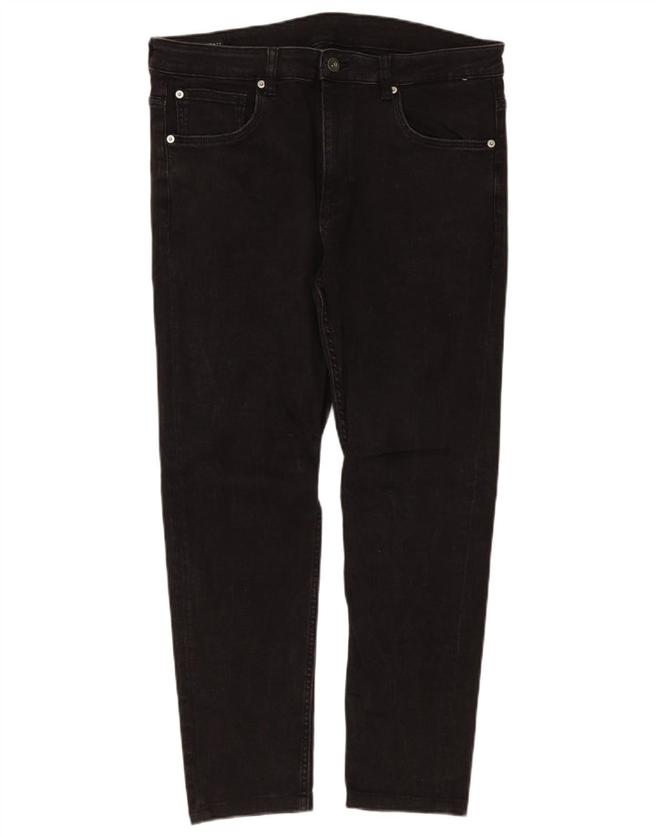 Zara Herre Slim Jeans EU 46 XL W36 L28 Sort