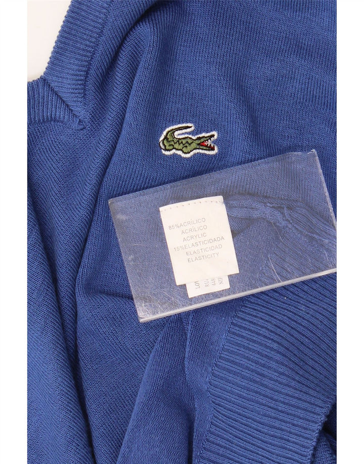 LACOSTE Herre V-hals sweater lille blå akryl