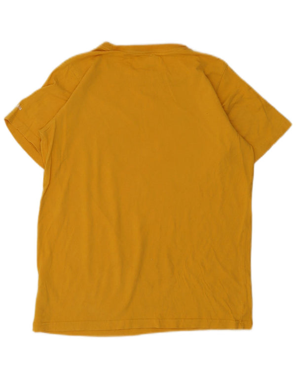 Columbia Boys Grafisk T-Shirt Top 15-16 år XL Gul Bomuld