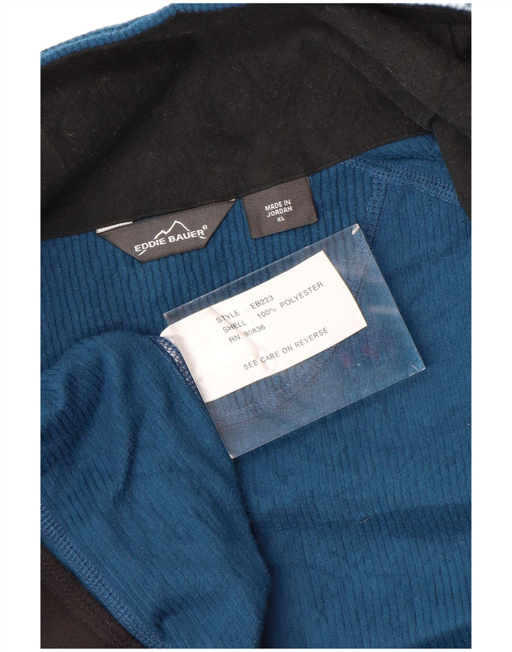 EDDIE BAUER Fleecejakke til kvinder UK 18 XL Blå Polyester
