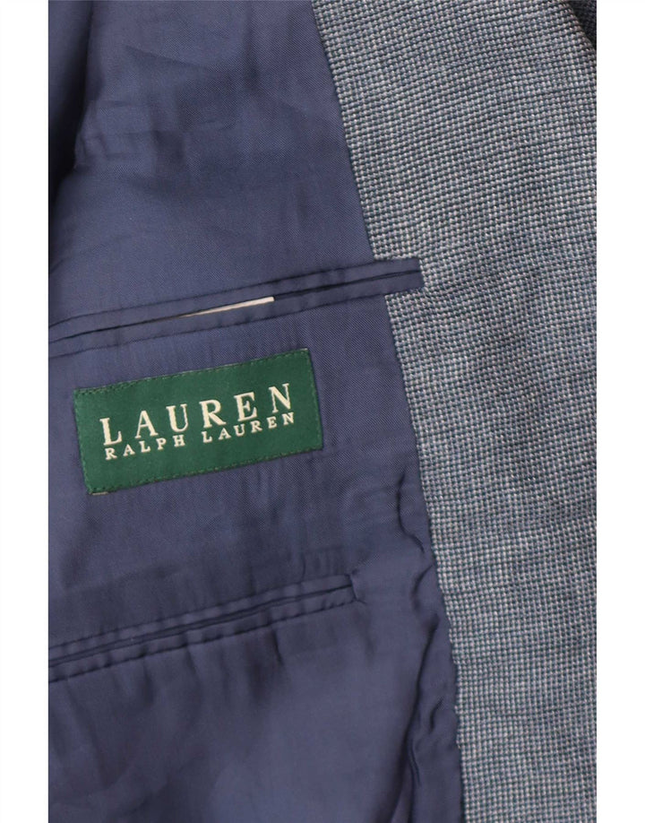 Ralph Lauren Herre Regular Fit 2 Button Blazer Jacket UK 40 Large Blue Silk