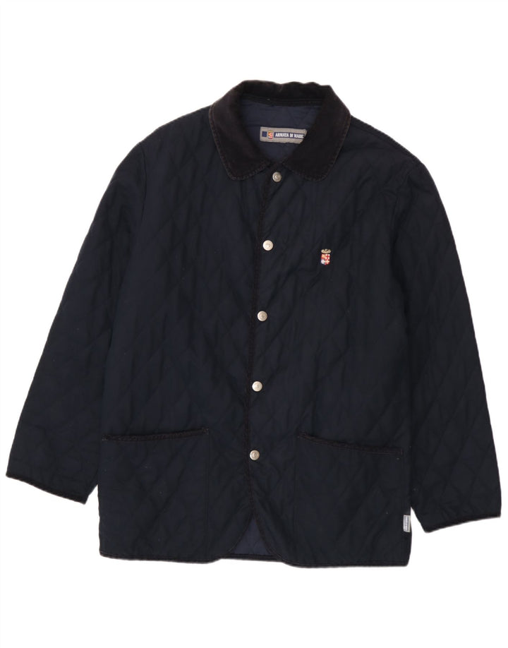 Armata Di Mare Herre quiltet jakke UK 40 Large Navy Blue Polyester