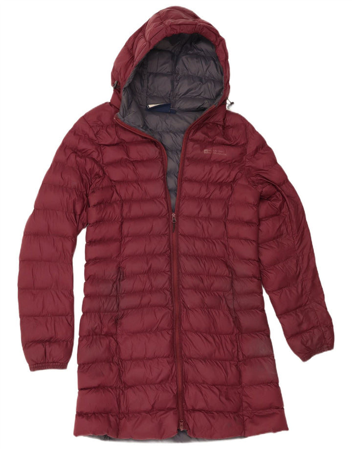 Mountain Warehouse Dame hættepolstret jakke UK 12 Medium Burgundy Nylon