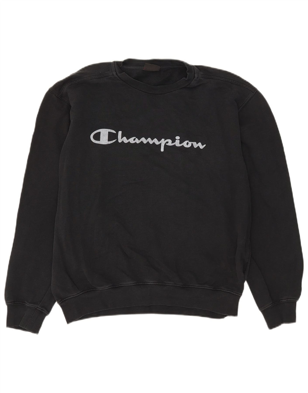 Champion Dame Grafisk Sweatshirt Jumper XL Sort Bomuld