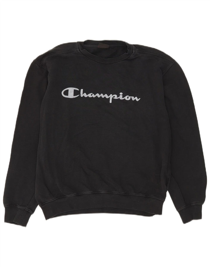 Champion Dame Grafisk Sweatshirt Jumper XL Sort Bomuld