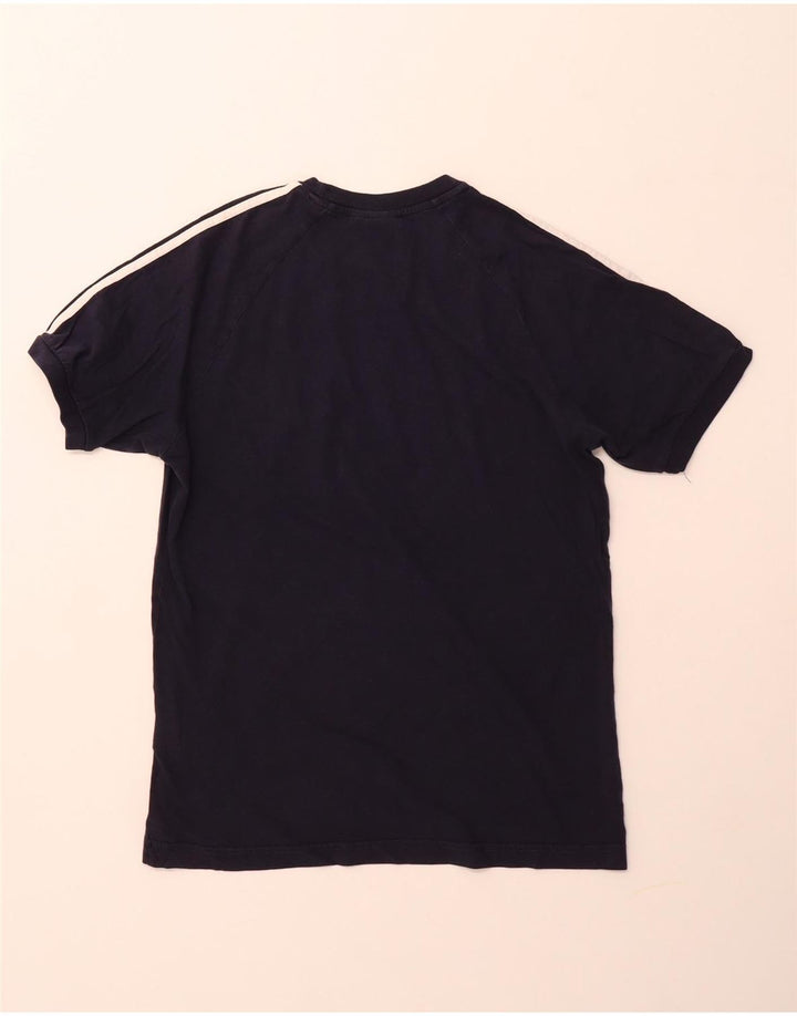 ADIDAS Mens T-Shirt Top Medium Navy Blue Cotton