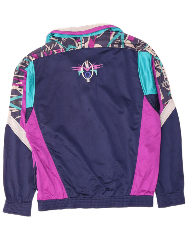 LOTTO Herre grafisk træningsdragt Topjakke Medium Navy Blue Colourblock