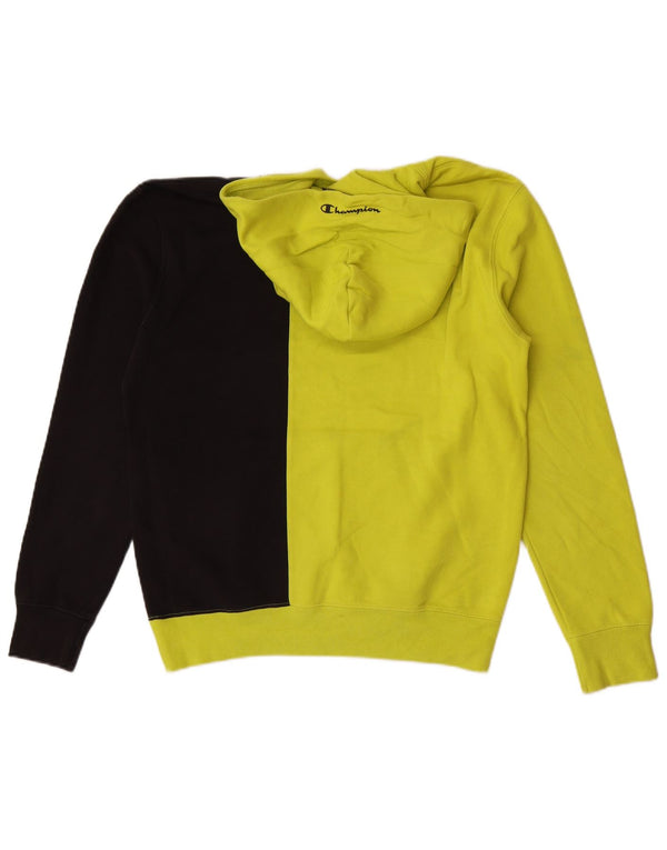 Champion Herre grafisk hættetrøje Jumper Medium Grøn Colourblock Bomuld