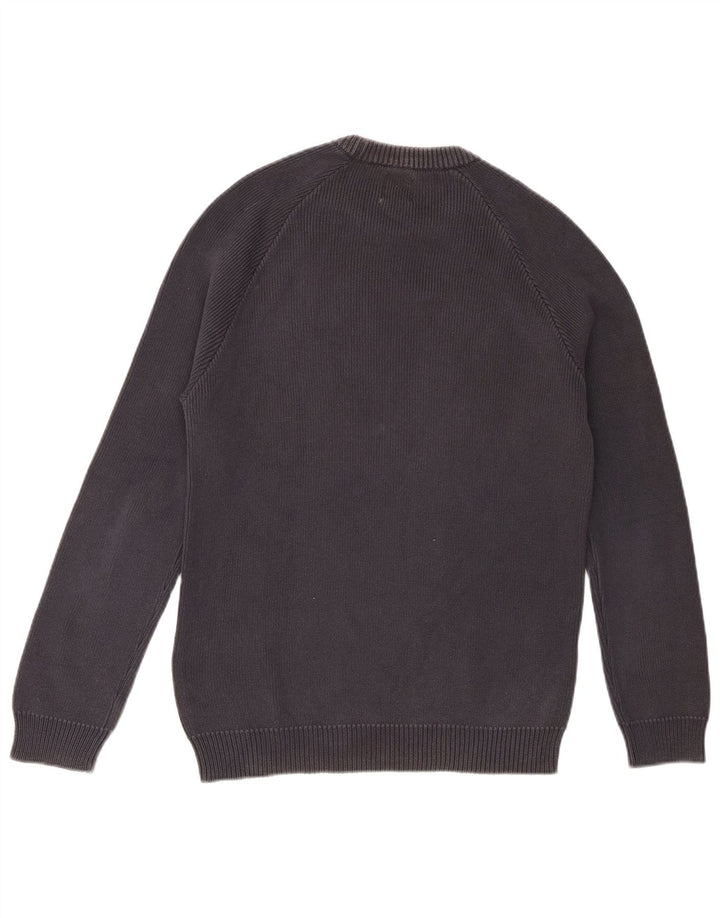 Zara Herre Crew Neck Jumper Sweater Large Navy Blue