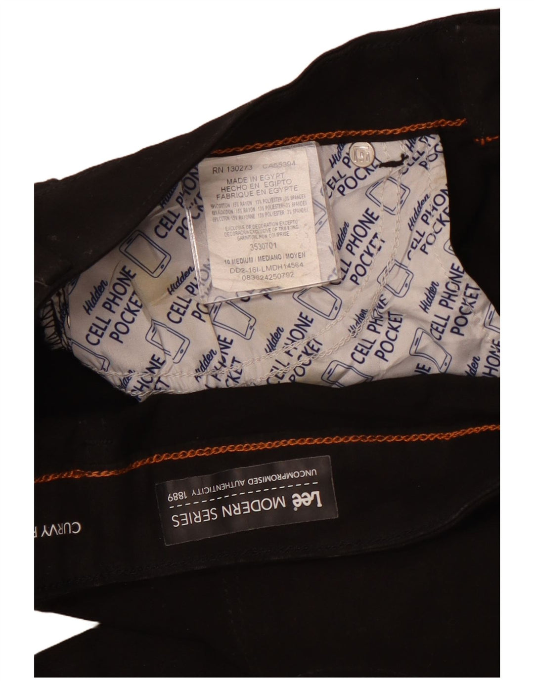 LEE Dame Modern Series Bootcut Casual Bukser US 10 Large W30 L31 Sort