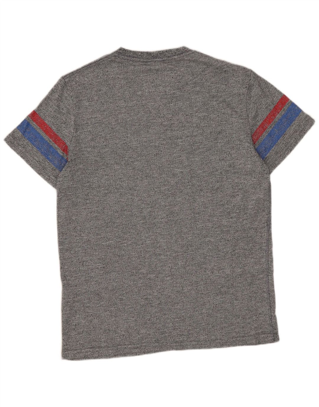 Superdry Grafisk T-shirt-top til mænd, lille grå flækket bomuld