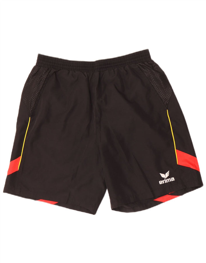 Erima Sportshorts til mænd Large Black Colourblock Polyester