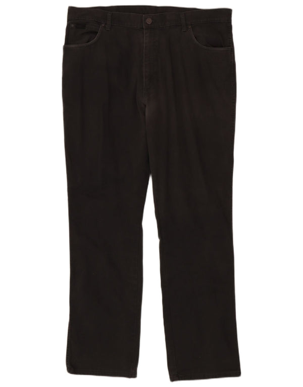 Wrangler Herre Texas Stretch Lige Casual Bukser W40 L34 Grå Bomuld