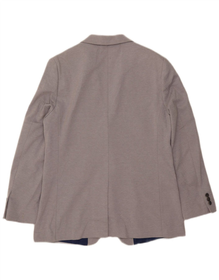 Marks & Spencer Herre 2 Button Slim Blazer Jacket UK 40 Large Grå Polyester
