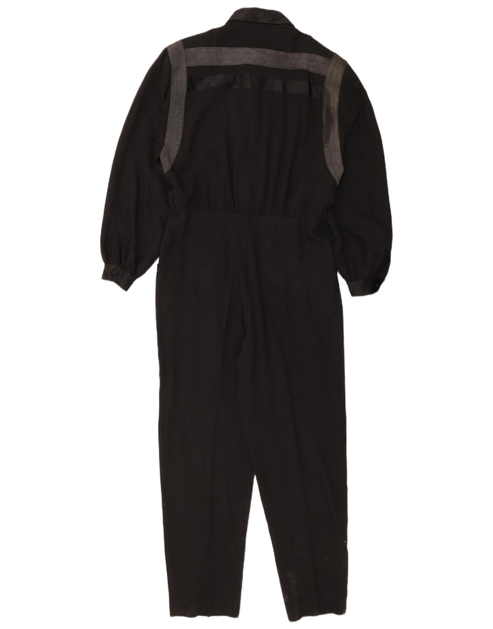 De Pietri Dame Langærmet Jumpsuit IT 44 Medium Sort Colourblock