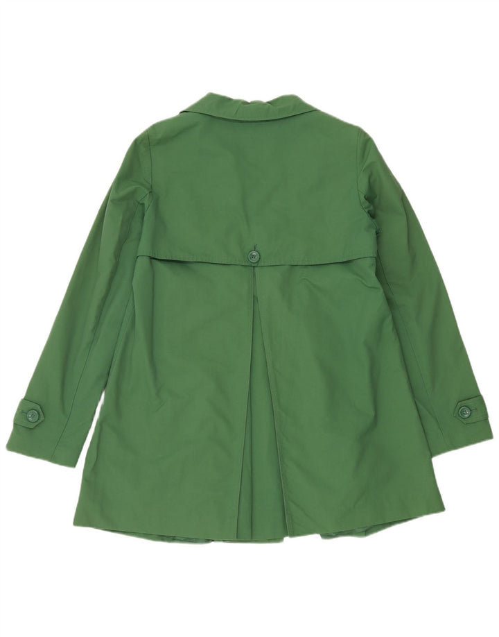 Benetton Trench Coat til kvinder IT 44 Medium Grøn Bomuld