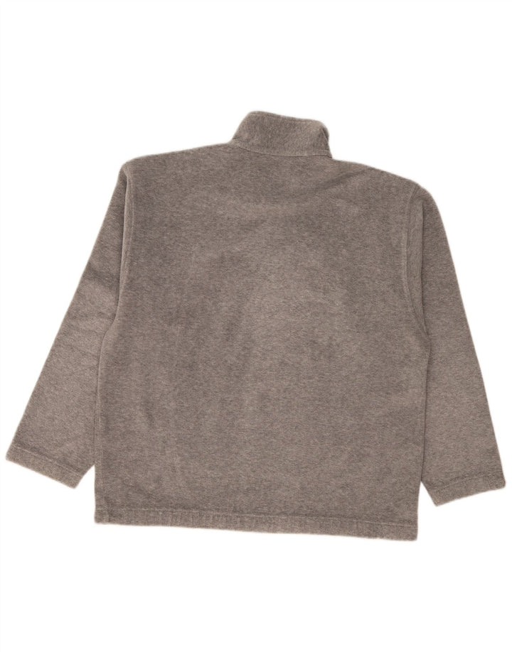 Sergio Tacchini Fleece Jumper med lynlås til mænd, stor grå
