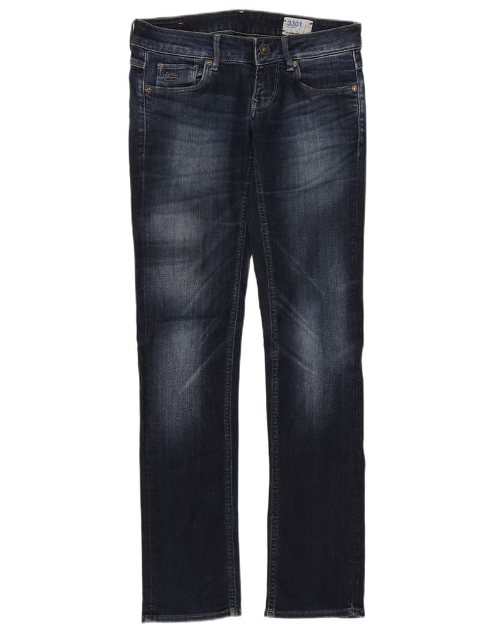 G-Star Womens 3301 Slim Jeans W30 L31 Marineblå
