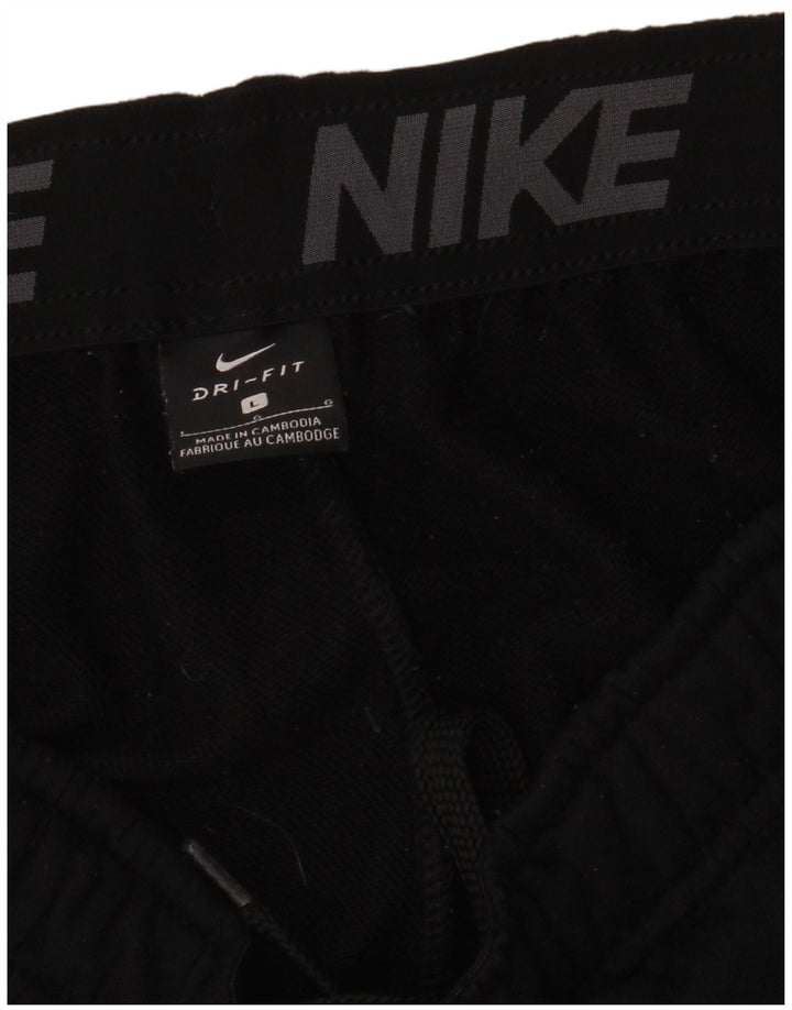 Nike Herre Dri Fit træningsdragt Bukser Joggers Large Sort Polyester