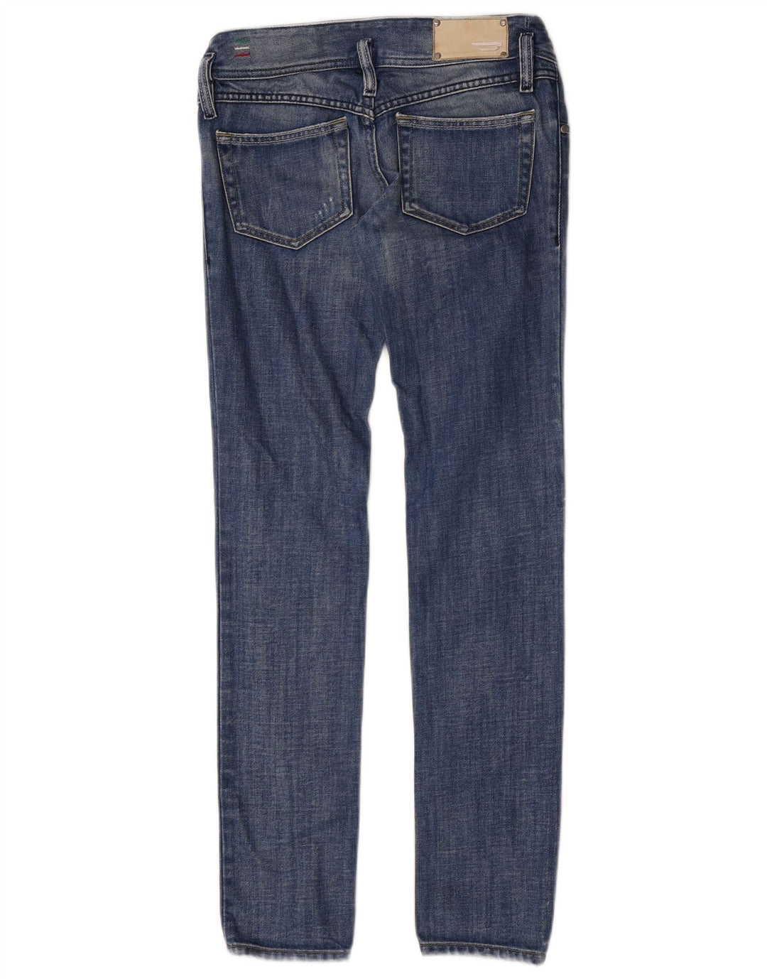 Diesel Dame Matic Distressed Slim Jeans W26 L32 Blå Bomuld