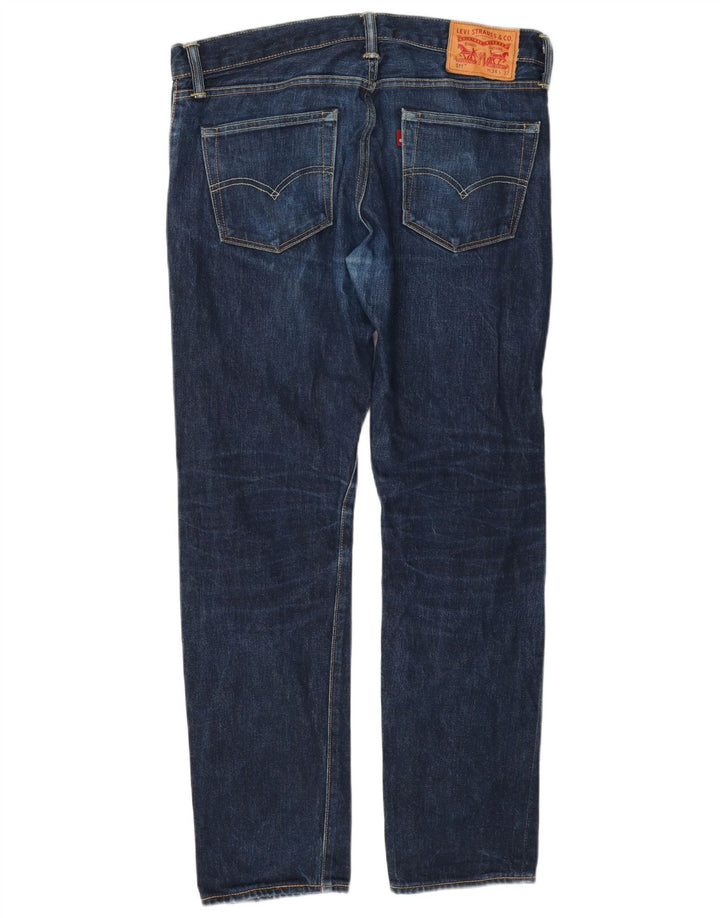 Levi's Herre 511 Slim Jeans W34 L32 Blå Bomuld