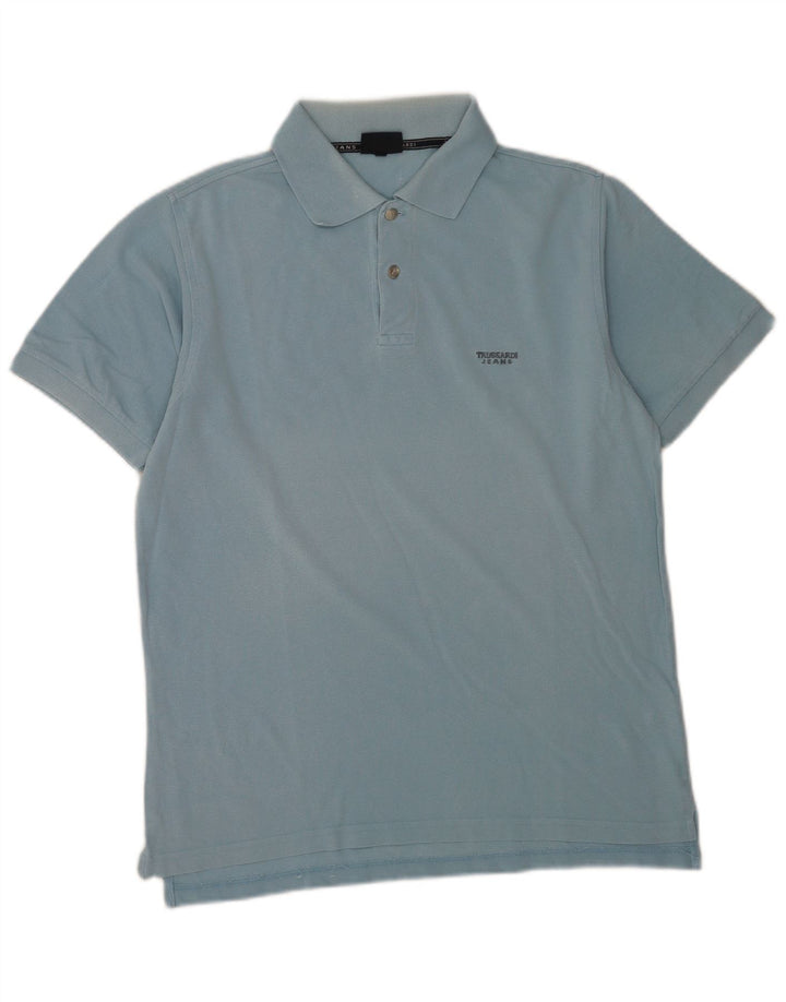 Trussardi Jeans Herre poloshirt Medium Blue
