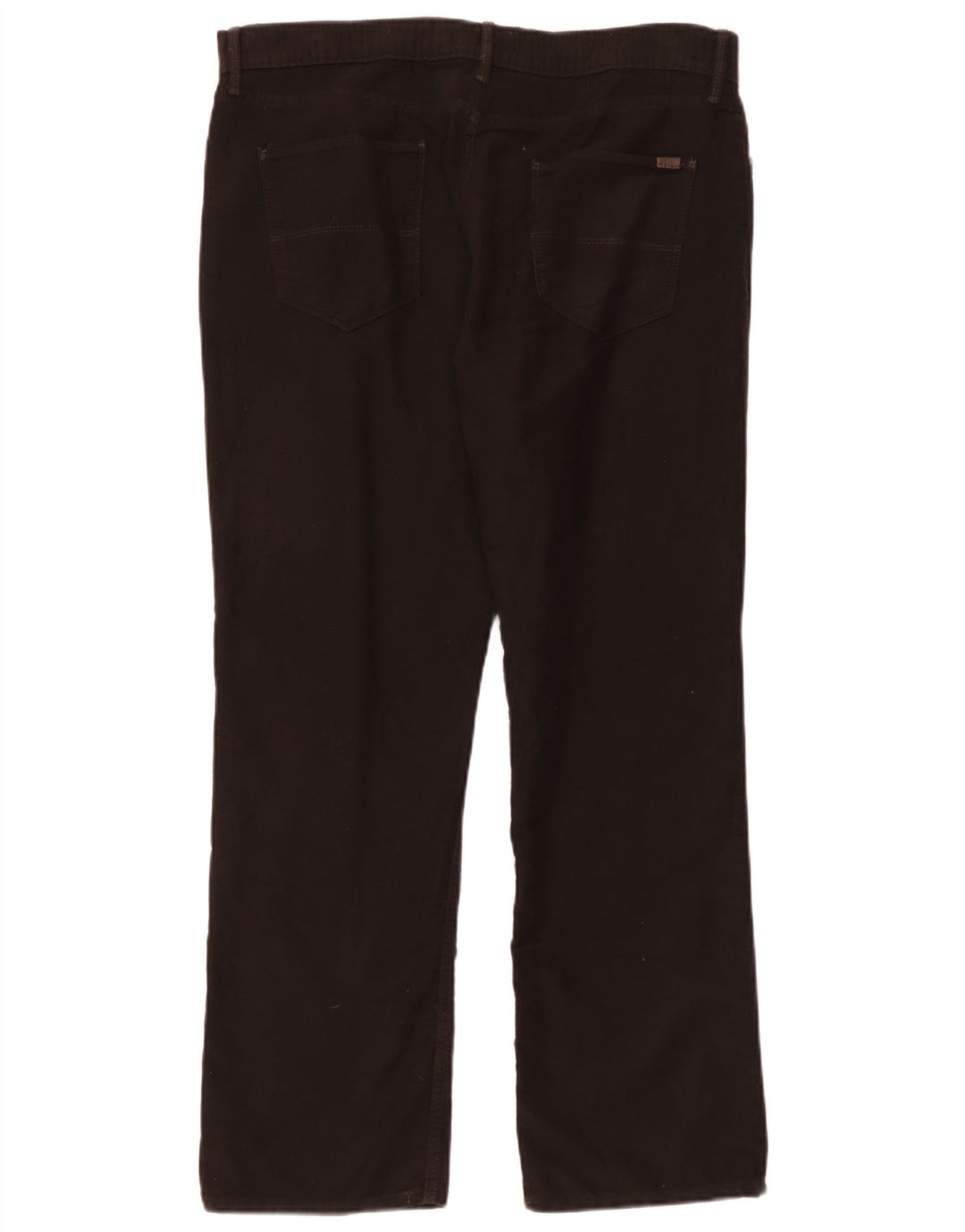 Marks & Spencer Herre Regular Fit Straight Jeans W36 L29 Brun Bomuld
