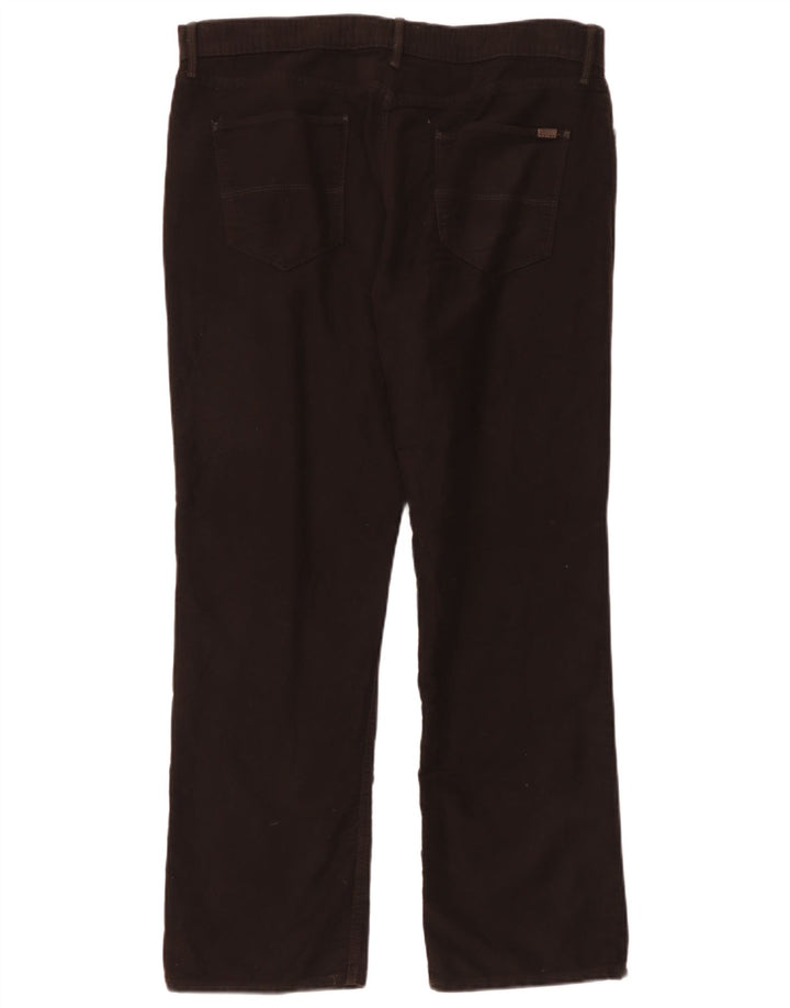 Marks & Spencer Herre Regular Fit Straight Jeans W36 L29 Brun Bomuld