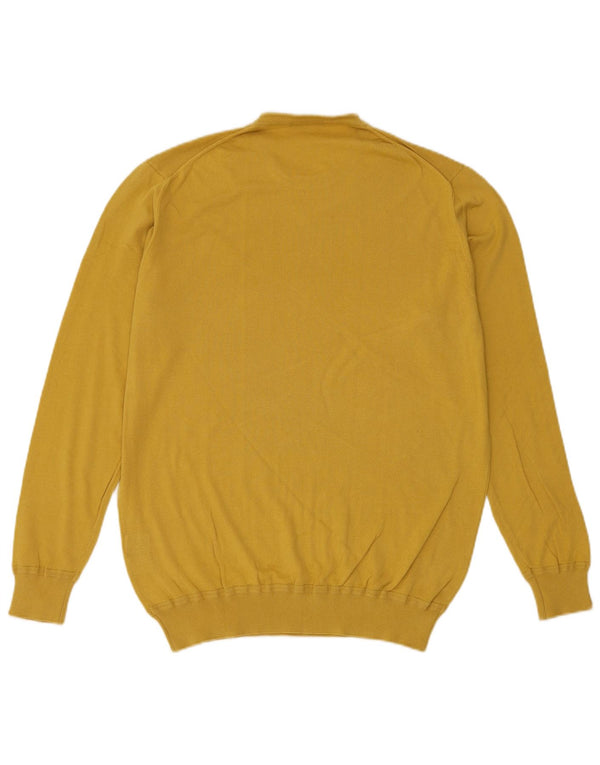 Harmont & Blaine Herre sweater med rund hals XL gul bomuld