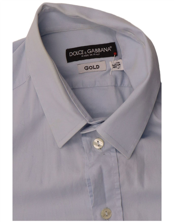 Dolce & Gabbana Herreskjorte Størrelse 15 1/2 39 Mellemblå