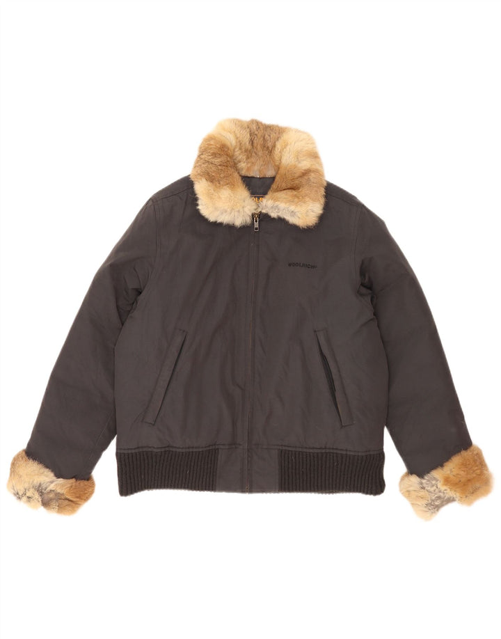 Woolrich Polstret Damejakke UK 14 Medium Sort Colourblock Nylon