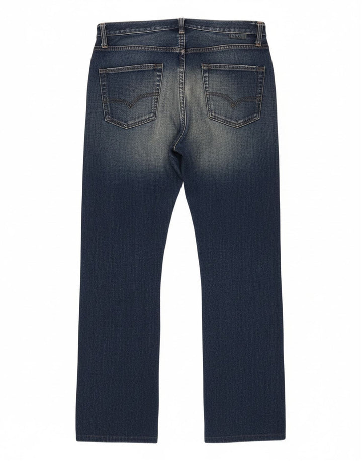 Replay Dame Straight Jeans W29 L32 Marineblå Bomuld
