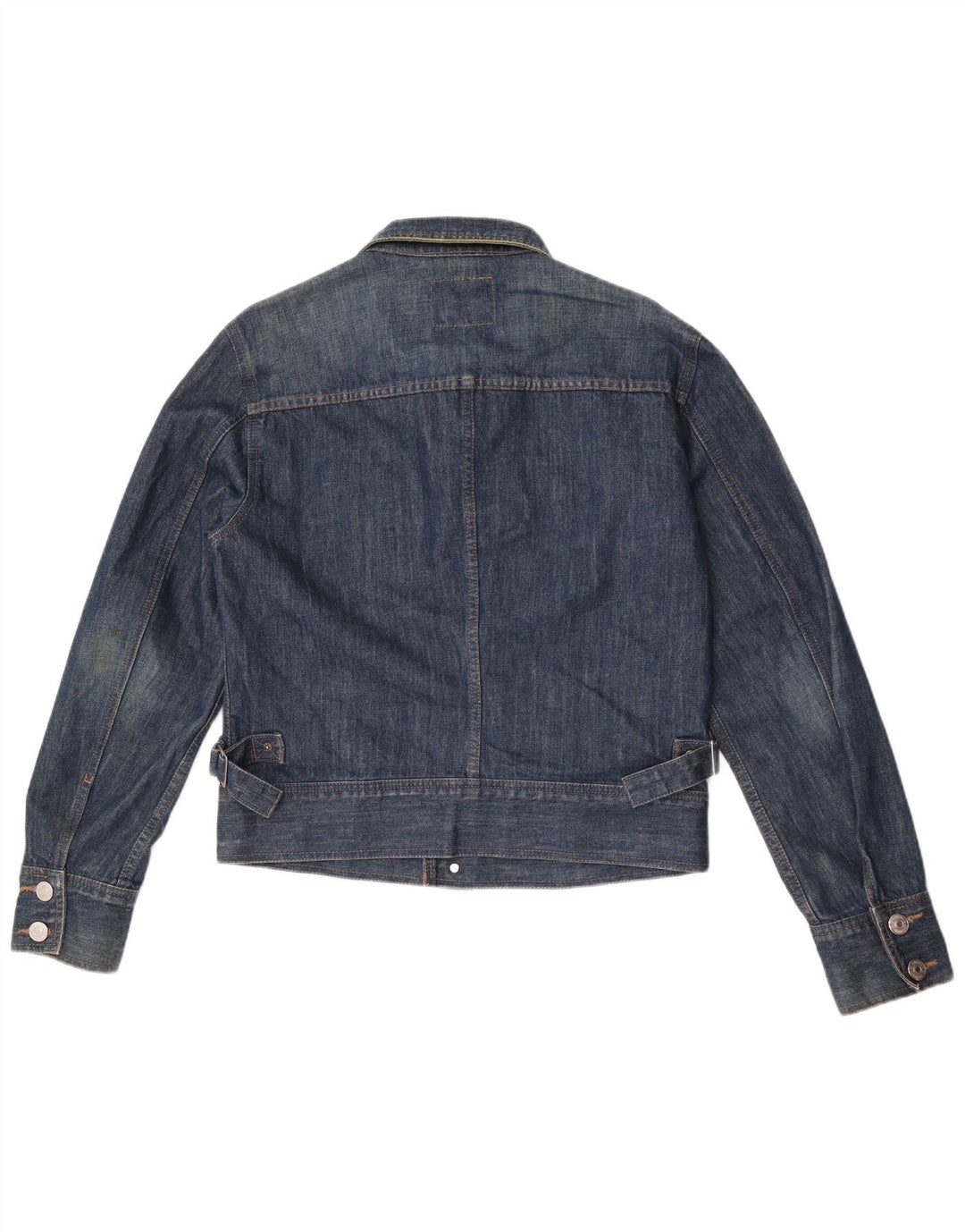 Sisley Herre denimjakke UK 38 Medium Blue Cotton