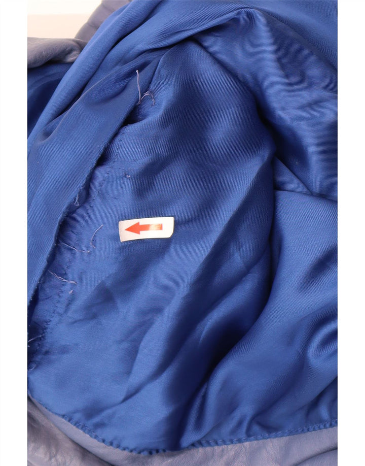 Vintage oversized læderjakke til kvinder EU 40 Medium Blue