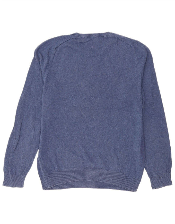 Penguin Herre Crew Neck Jumper Sweater Medium Blue Bomuld