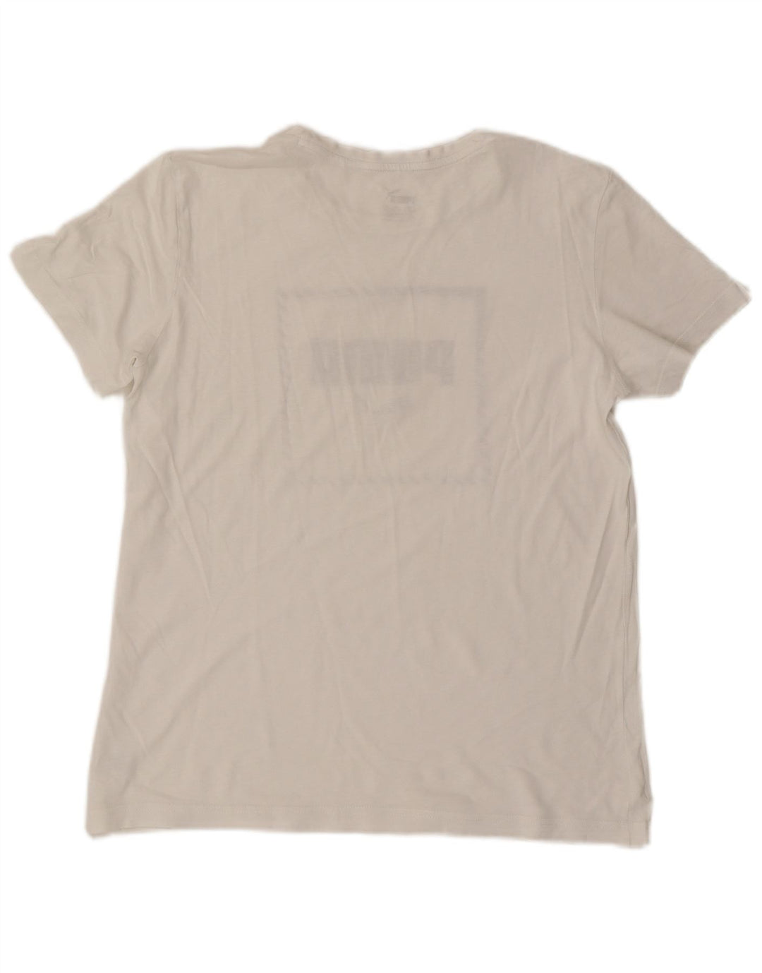Puma Boys Grafisk T-Shirt Top 15-16 år XL Hvid