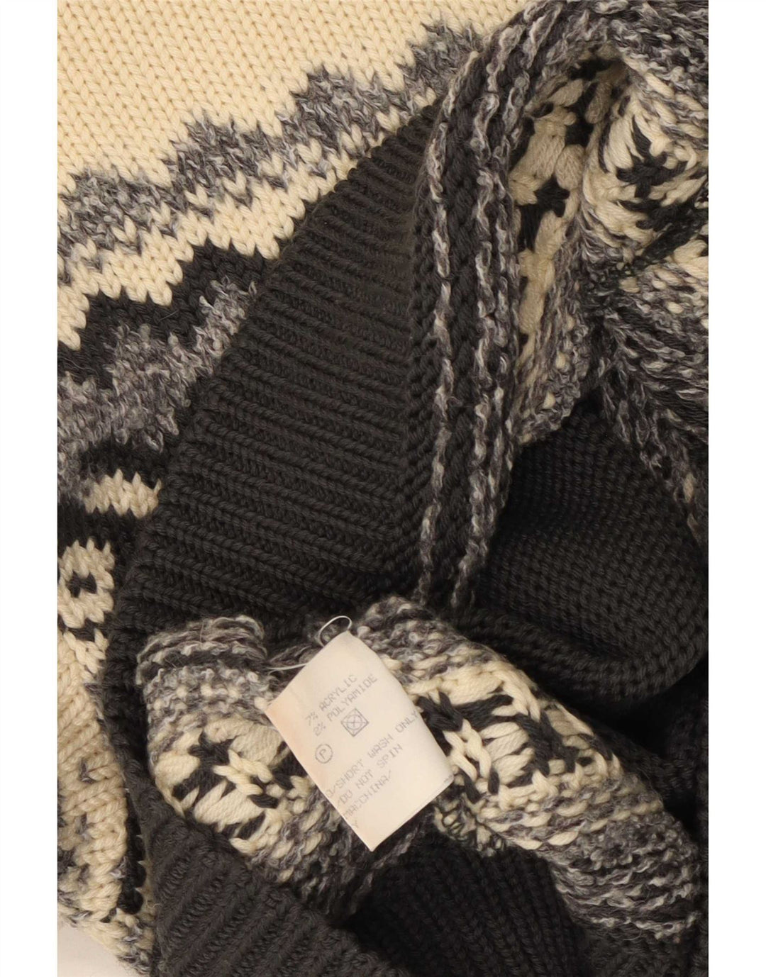 Silvy Herre Crew Neck Jumper Sweater IT 48 Medium Multicolored Fair Isle
