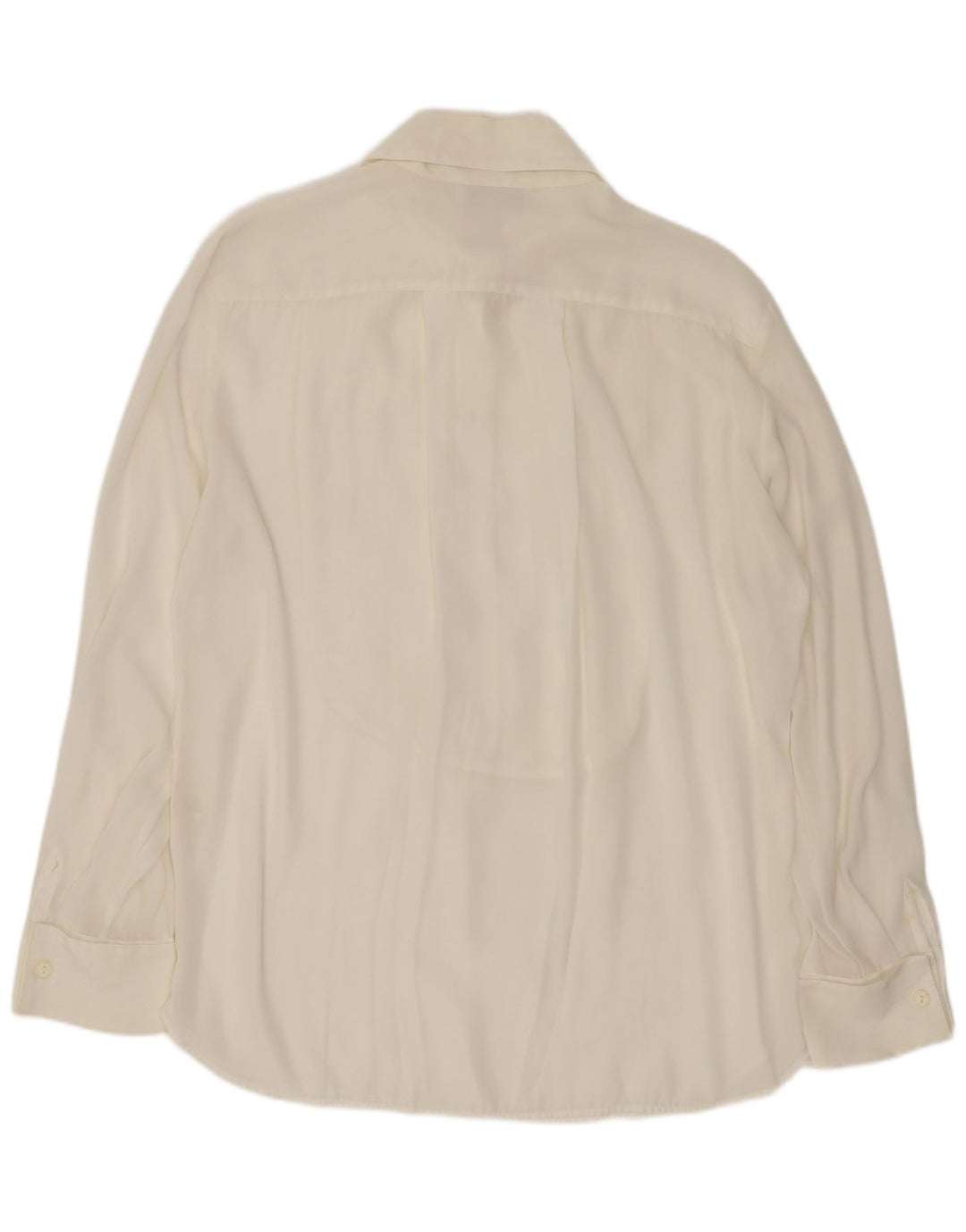 NYD Dame Loose Fit Pullover Shirt UK 14 Medium White Polyester