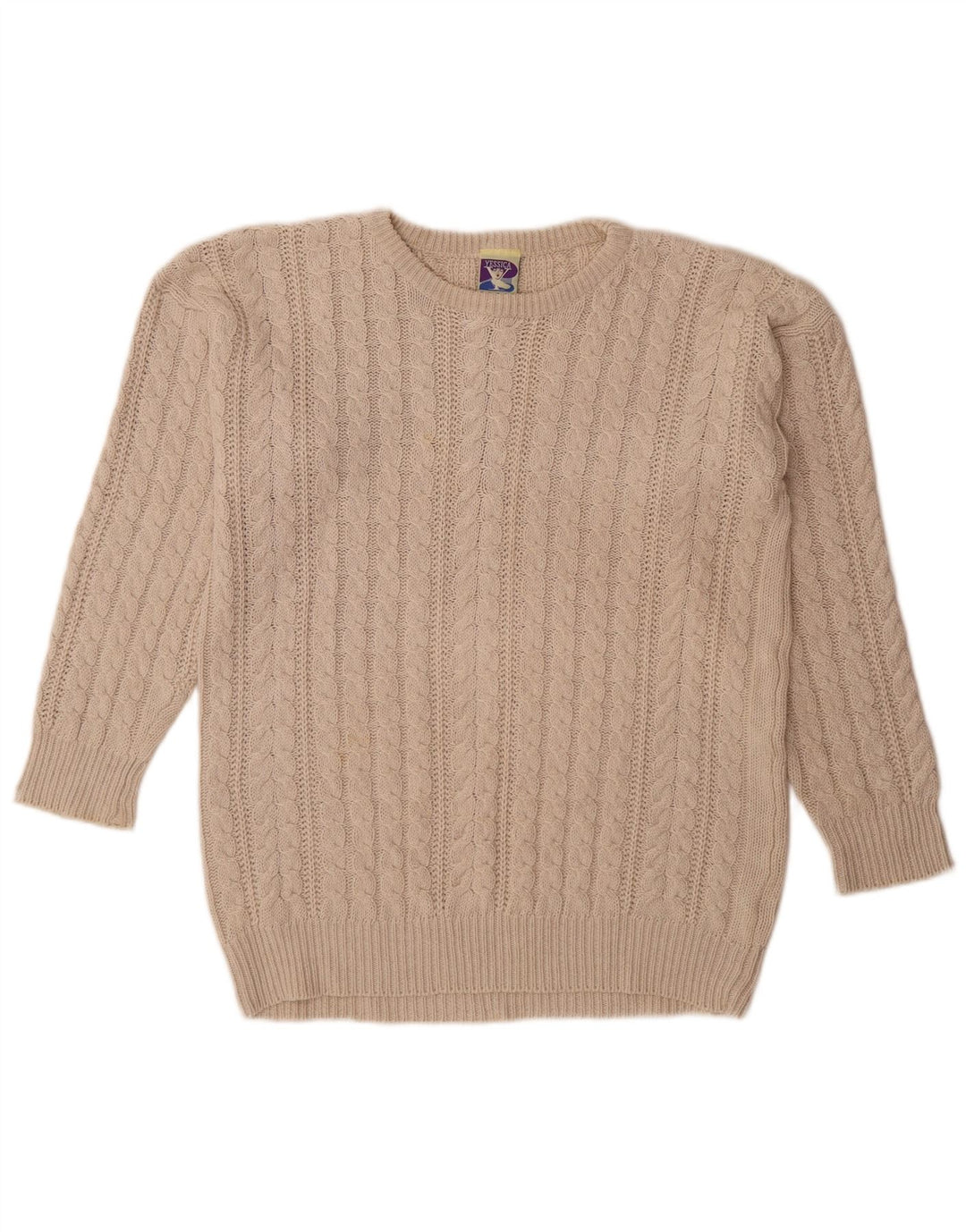 Yessica Dame Boat Neck Jumper Sweater EU 38 Medium Beige Linen