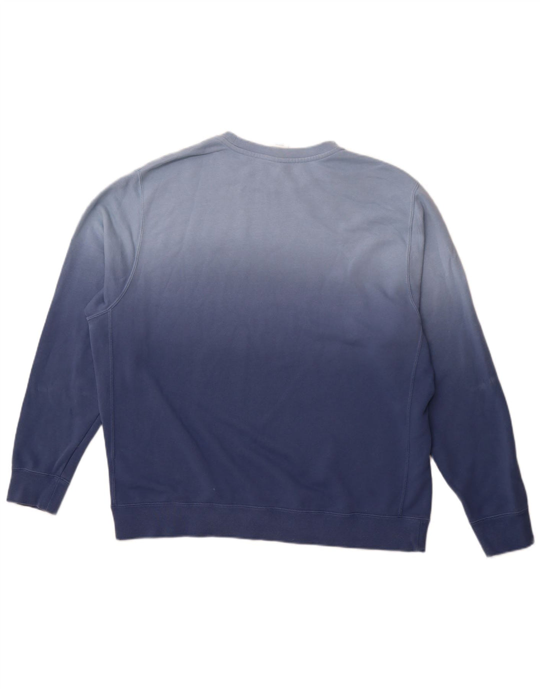 NIKE Sweatshirt Jumper til mænd XL Blå Colourblock Bomuld