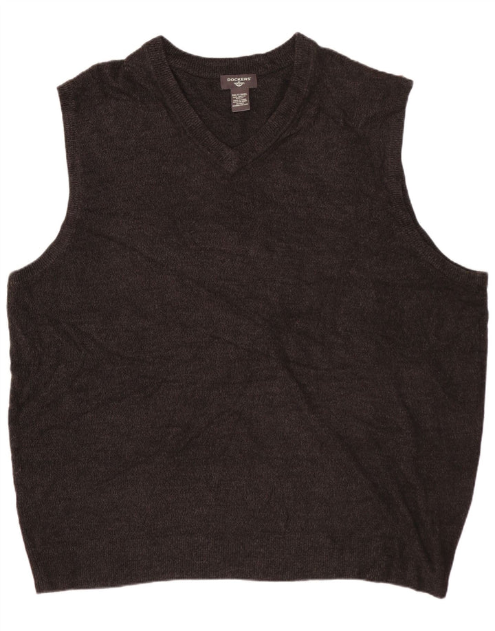 DOCKERS Herrevest Tank Top 3XL Grå Akryl