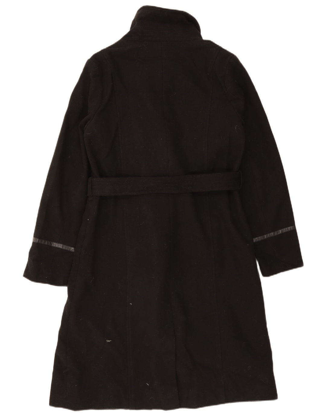 Oasis Dame Overfrakke UK 16 Stor Sort Polyester