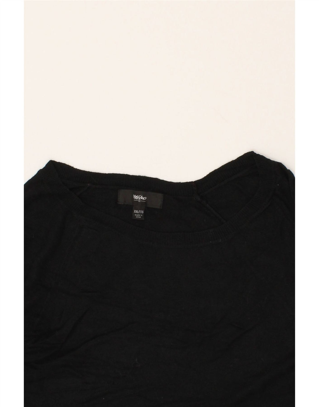 MOSSIMO Womens Boat Neck Jumper Sweater UK 20 2XL Black Nylon Vintage Mossimo and Second-Hand Mossimo from Messina Hembry 