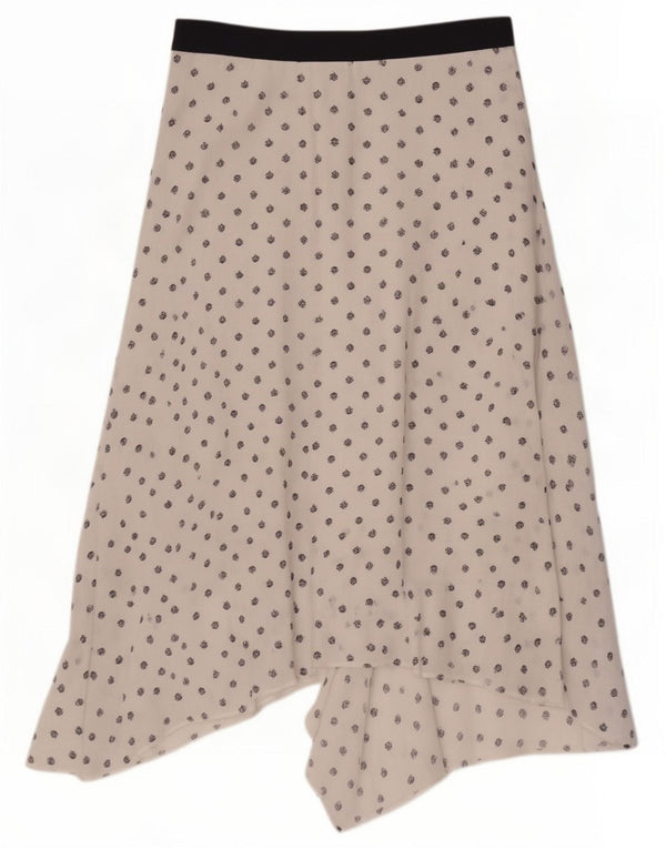 Marks & Spencer Womens asymmetrisk nederdel UK 12 Medium W30 White Floral