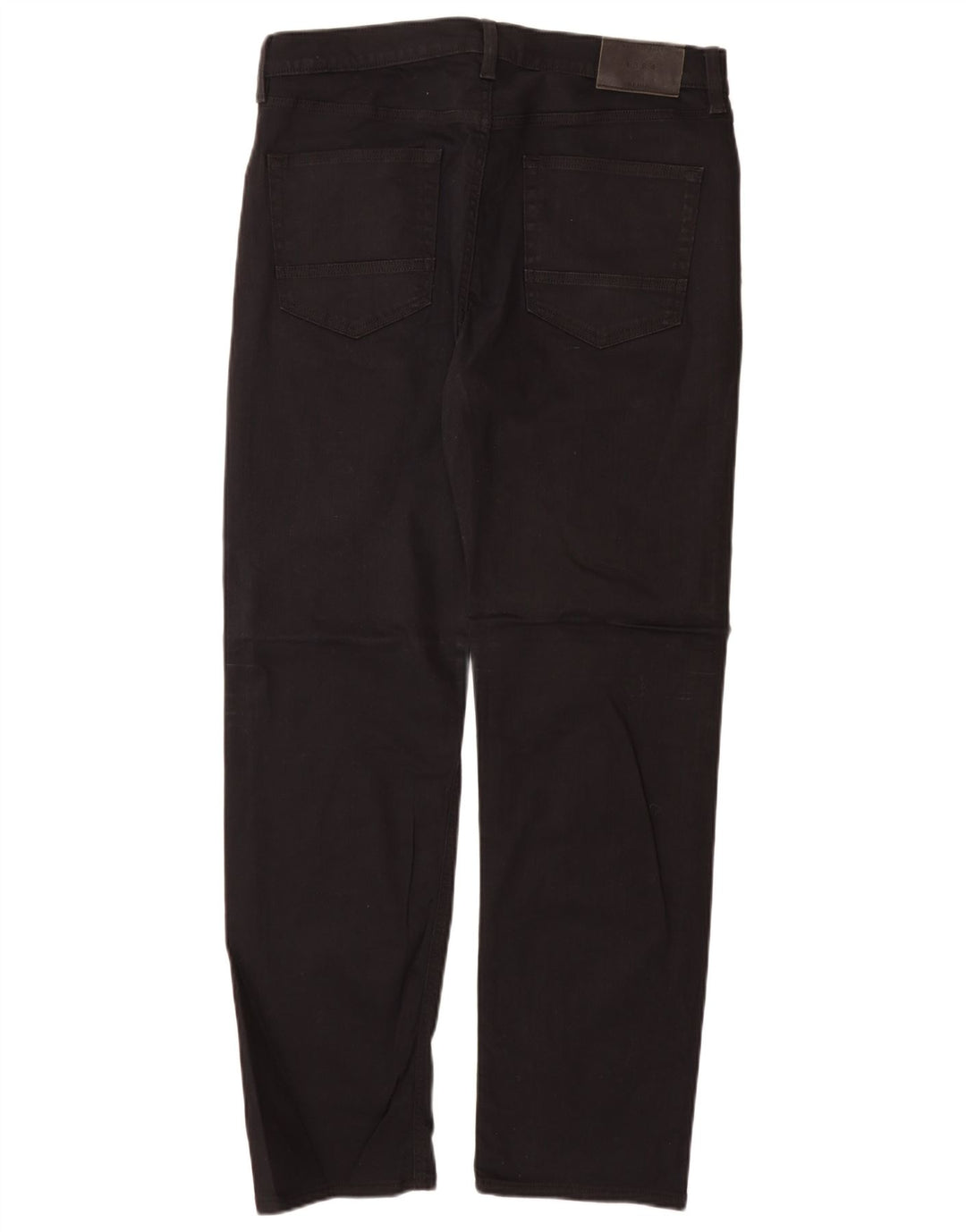 Marks & Spencer Herre Regular Straight Jeans W34 L31 Sort Bomuld