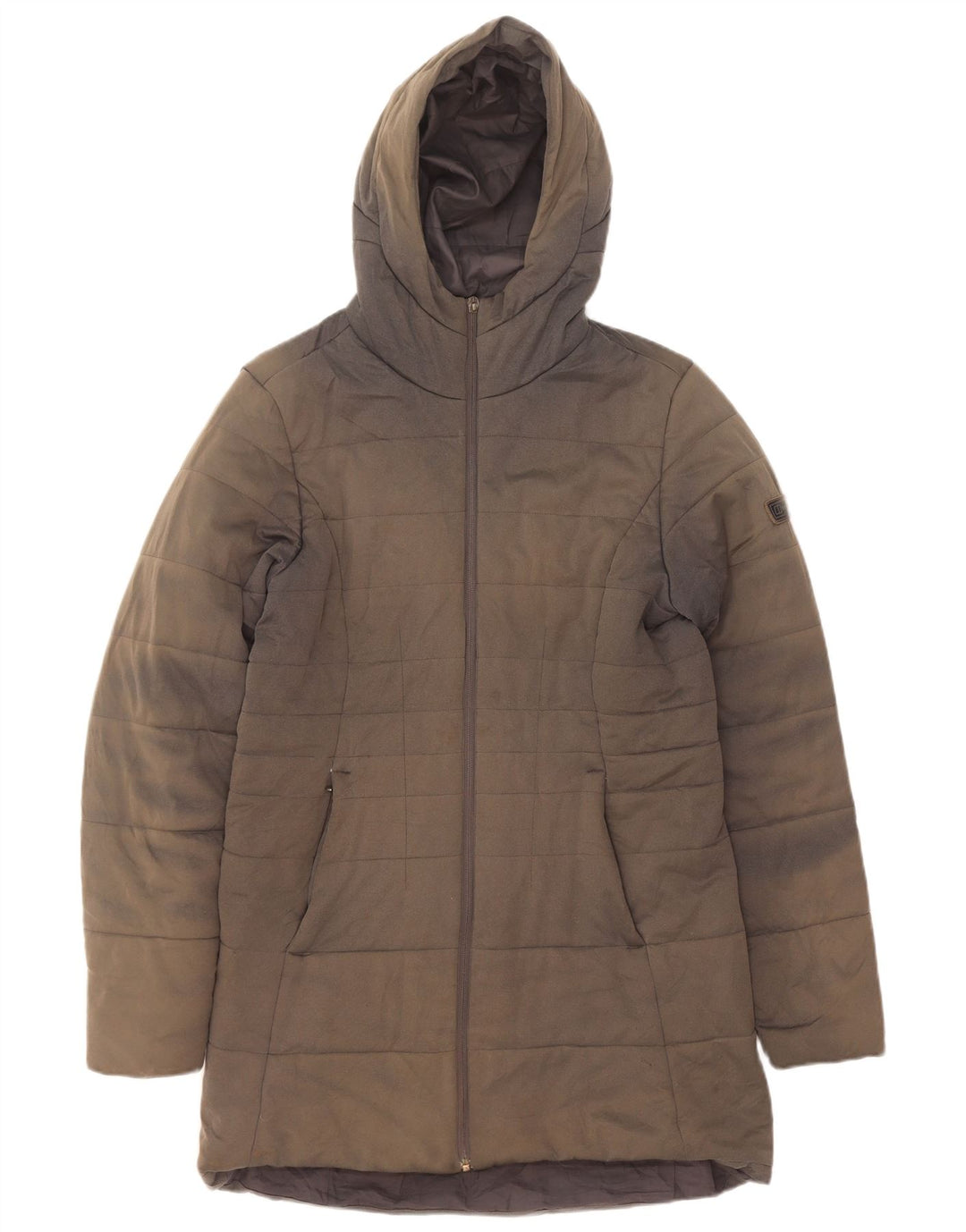 Berghaus Dame Hætte Polstret Frakke UK 14 Large Grå Polyester