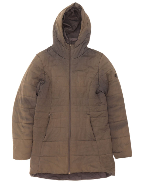 Berghaus Dame Hætte Polstret Frakke UK 14 Large Grå Polyester