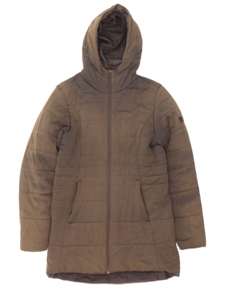 Berghaus Dame Hætte Polstret Frakke UK 14 Large Grå Polyester