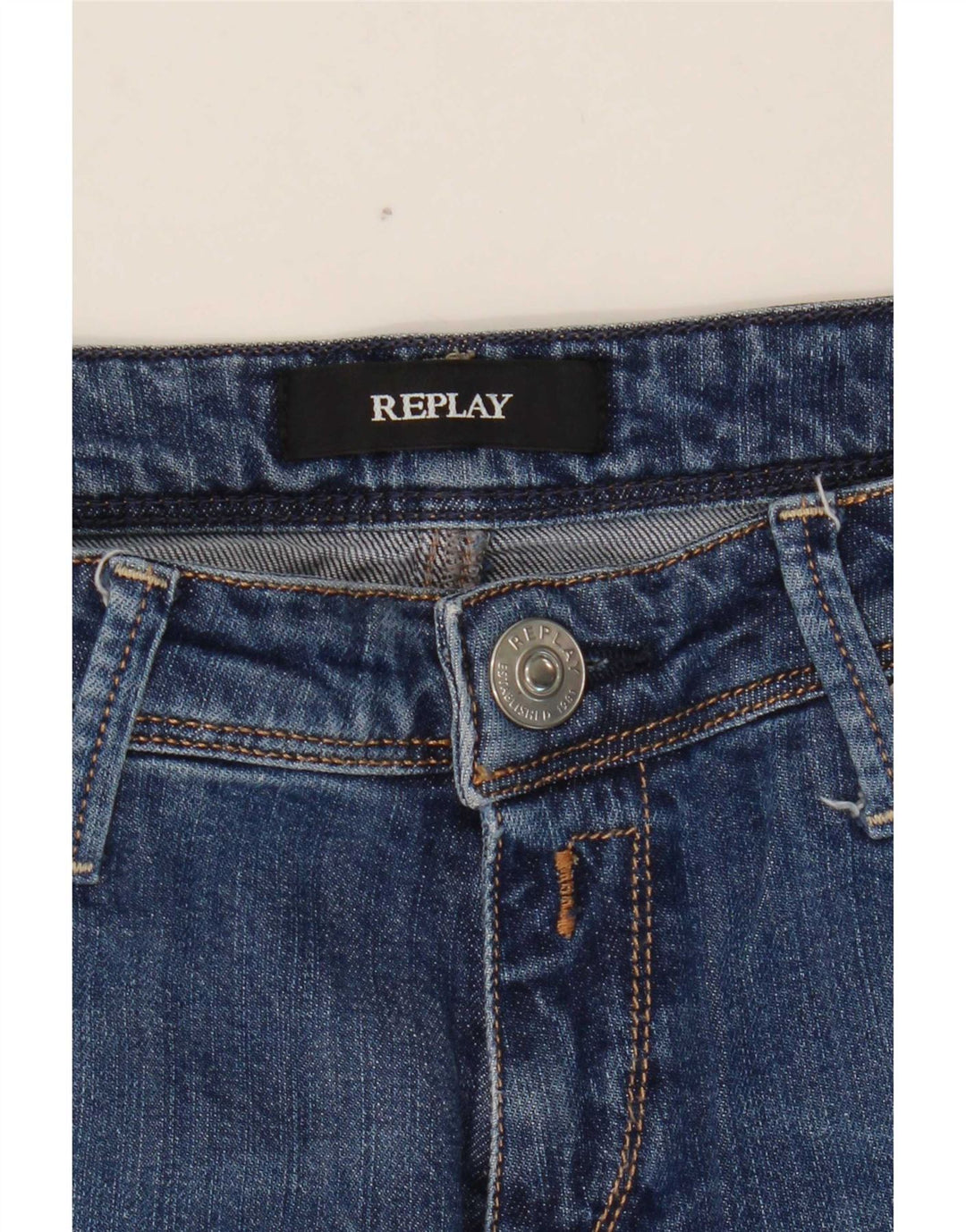 Replay Dame Skinny Jeans W29 L31 Blå
