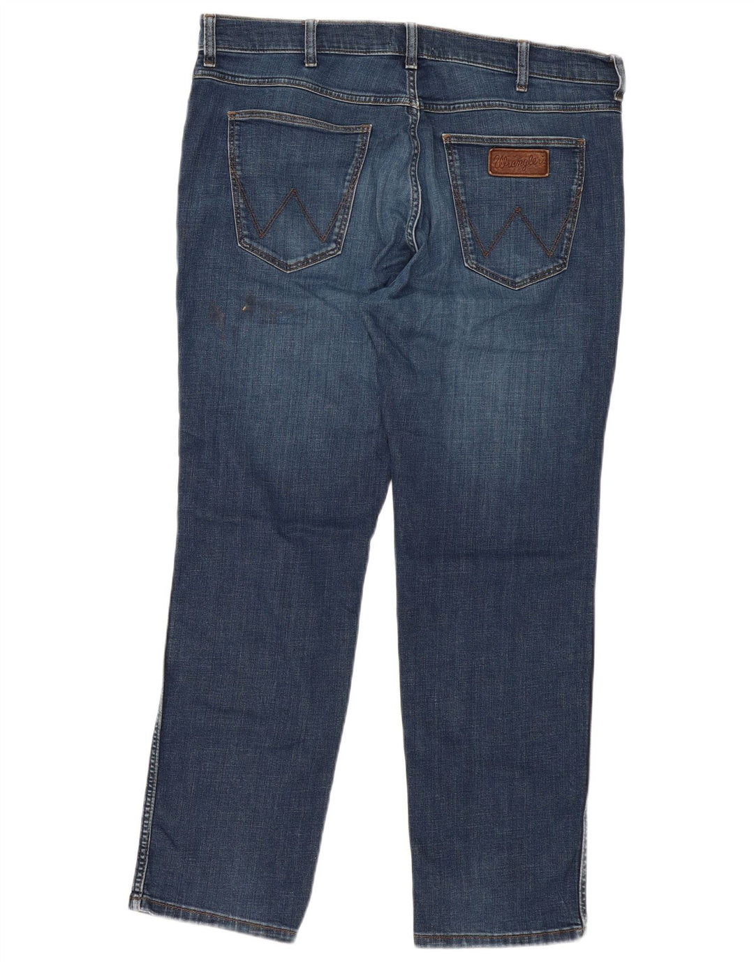 WRANGLER Herre Greensboro Straight Jeans W36 L30 Blå Bomuld